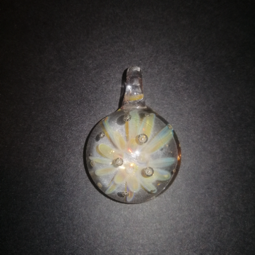 Implosion Pendant with Bubbles