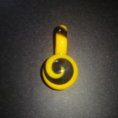 Black and Yellow Swirl Pendant
